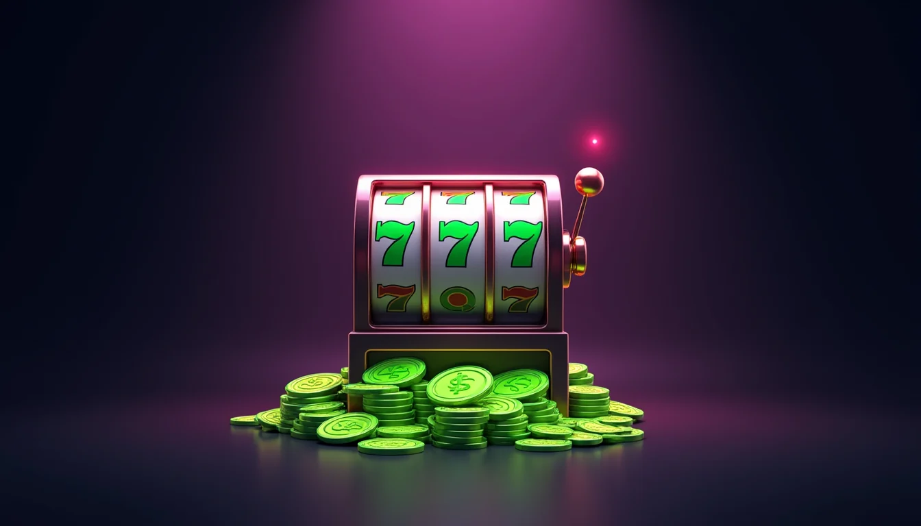 Slot game interface with multiple game tiles visible